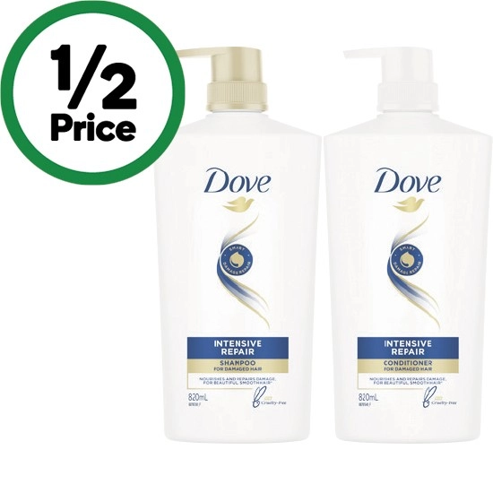 Dove Shampoo or Conditioner 820ml