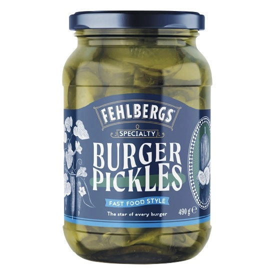 Fehlbergs Burger Pickles 490g