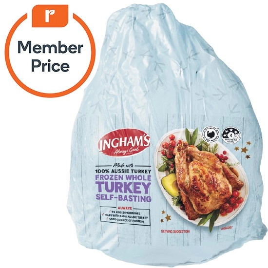 Ingham’s Frozen Whole Turkey^ – From the Freezer