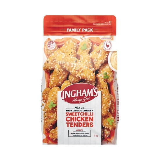 Ingham’s Tenders, Chipees, or Munchies 1 kg