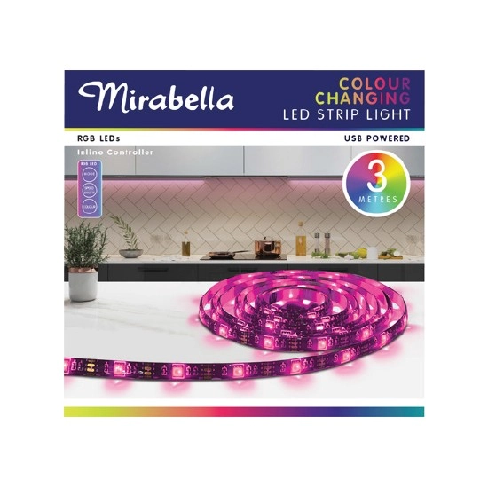 Mirabella LED Strip Light RGB 3 Metres