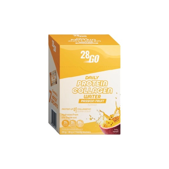 NEW 28GO Daily Protein & Collagen Water Pk 7 x 30g#