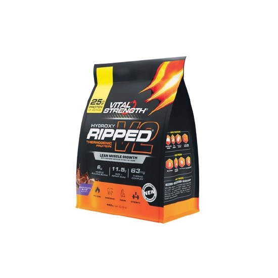 NEW Vital Strength Ripped Thermogenic Protein Powder 450g#