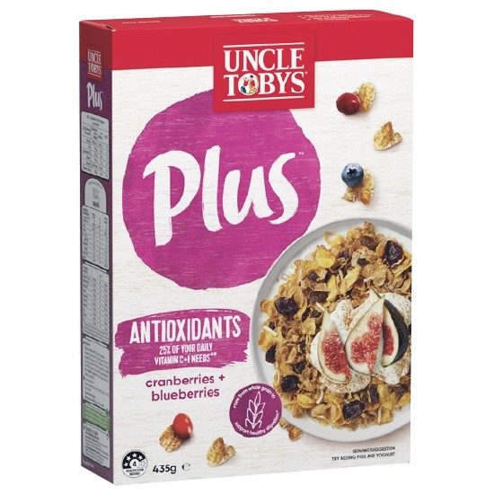 Uncle Tobys Plus Cereal 410-435g