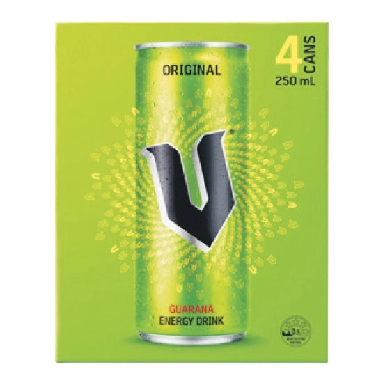 V Energy Drink 4 x 250ml