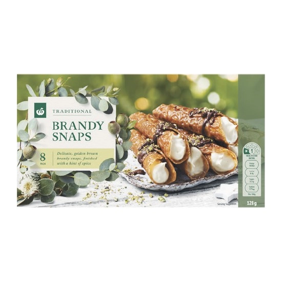 Woolworths Brandy Snaps Pk 8