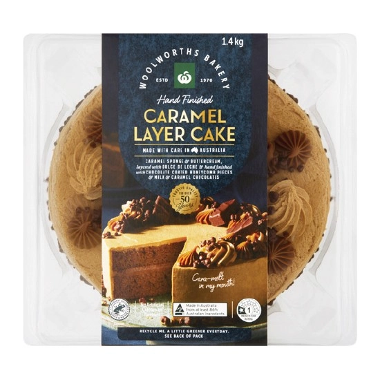 Woolworths Caramel Celebration Cake 1.4 kg