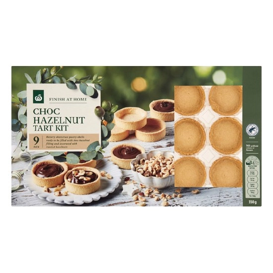 Woolworths DIY Choc Hazelnut Tart Kit Pk 9