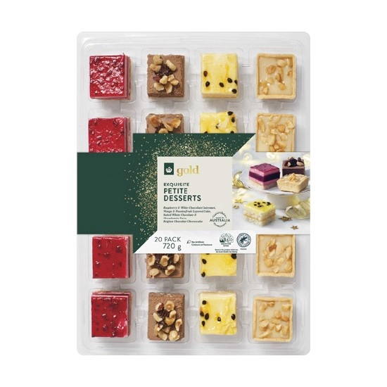 Woolworths Gold Petite Dessert Selection Pk 20