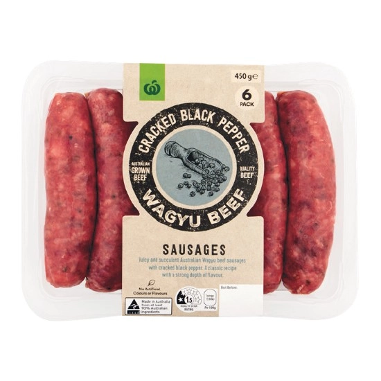 Woolworths Premium Butcher Style Sausage Varieties 450-500g