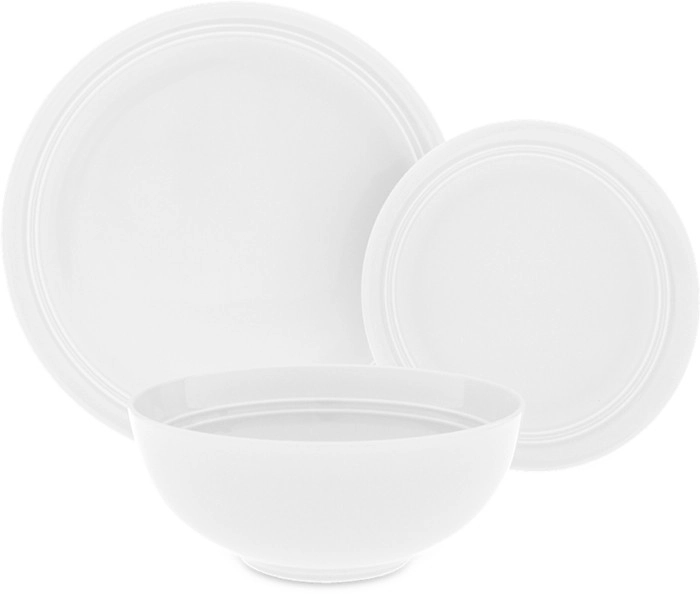 Heritage 12pc Avenue Dinner Set in White