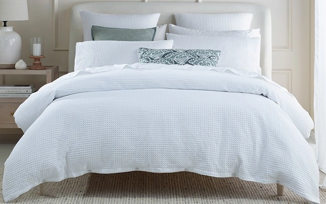 Heritage Classic Cotton Waffle Quilt Cover Set^