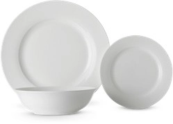 Maxwell & Williams 16pc White Basics Soho Rim Dinner Set