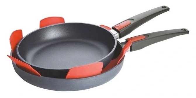 Woll Diamond Lite Detachable Handle Induction Twin Frypan Set 24 and 28cm