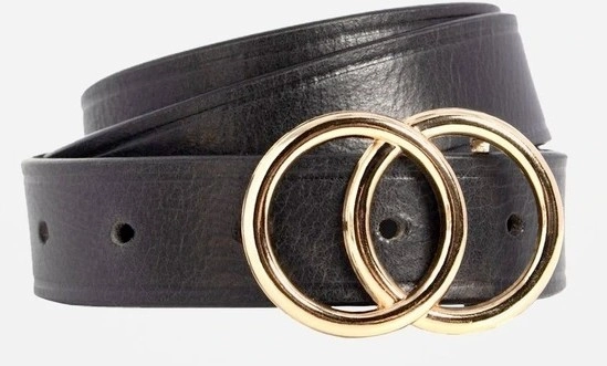 Basque Brittany Leather Belt - Black