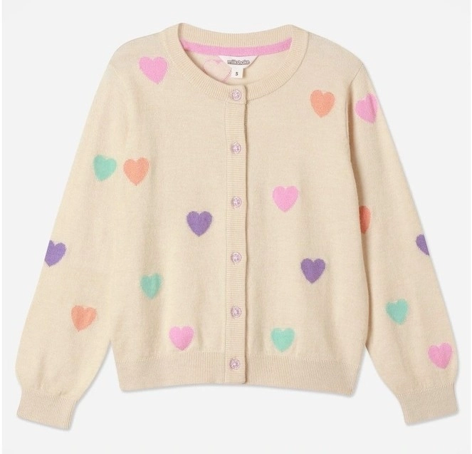 Milkshake Intarsia Knit Cardigan