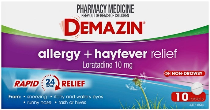 Demazin Allergy + Hayfever Relief 10 Tablets