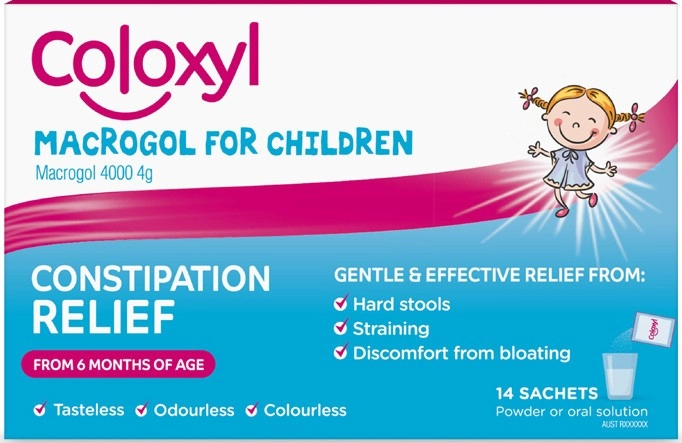 NEW Coloxyl Macrogol for Children 14 Sachets