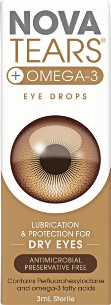 NovaTears +Omega-3 Eye Drops 3mL