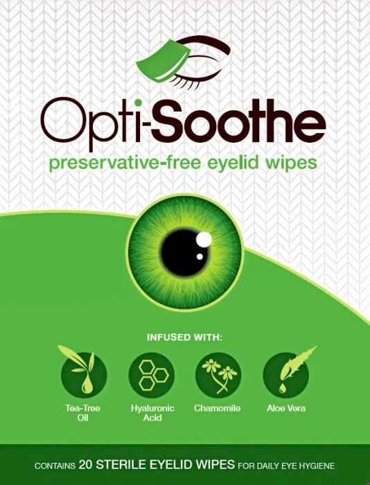 Opti-Soothe 20 Sterile Eyelid Wipes