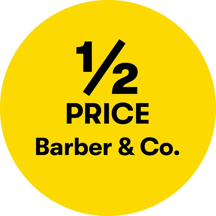 1/2 Price on Barber & Co.