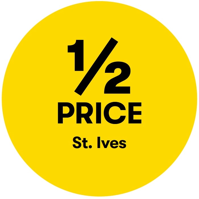 1/2 Price on St. Ives