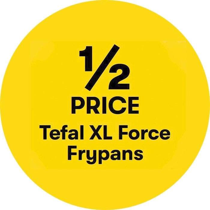 1/2 Price on Tefal XL Force Frypans