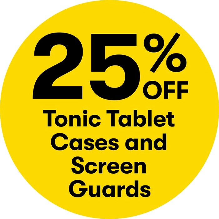 25% off Tonic Tablet Cases and Screen Guards