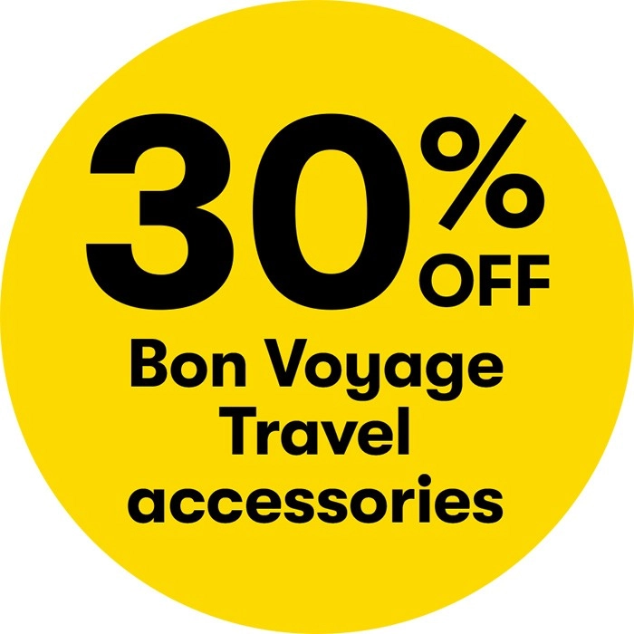 30% off Bon Voyage Travel Accessories