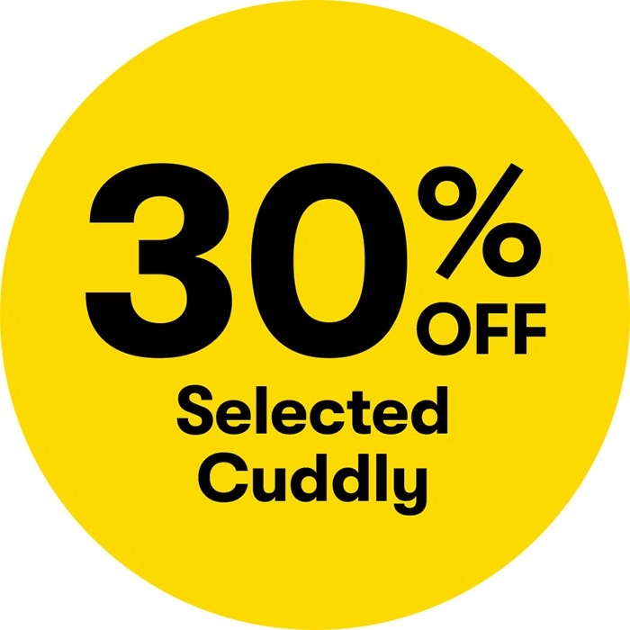 30% off Selected Cuddly