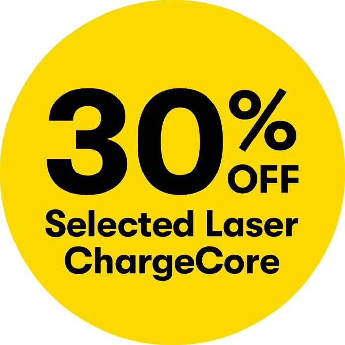 30% off Selected Laser ChargeCore