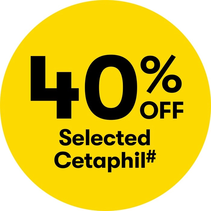 40% off Selected Cetaphil#