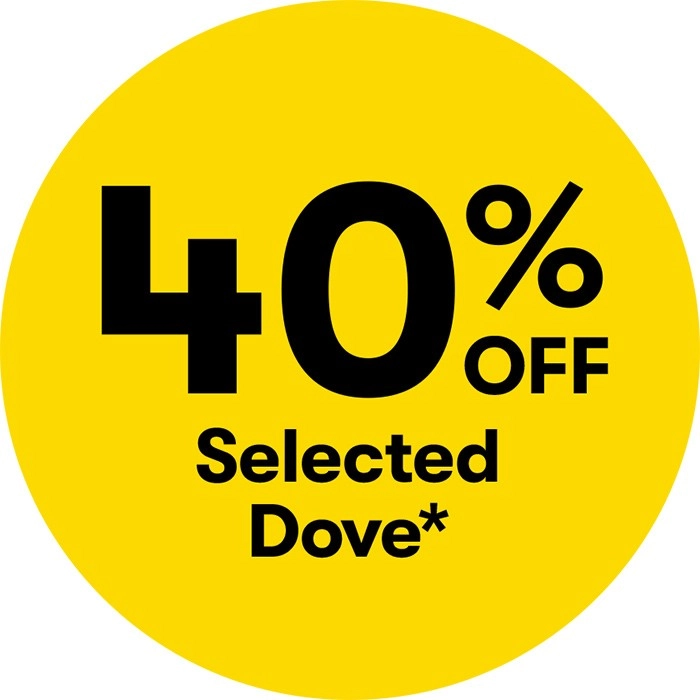 40% off Selected Dove*