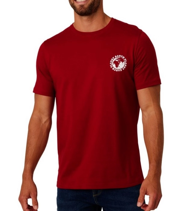 Allgood. Men’s Short Sleeve Graphic Tee - Dark Red