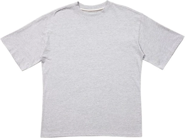 Allgood. Men’s Short Sleeve Oversized Tee - Grey Marl