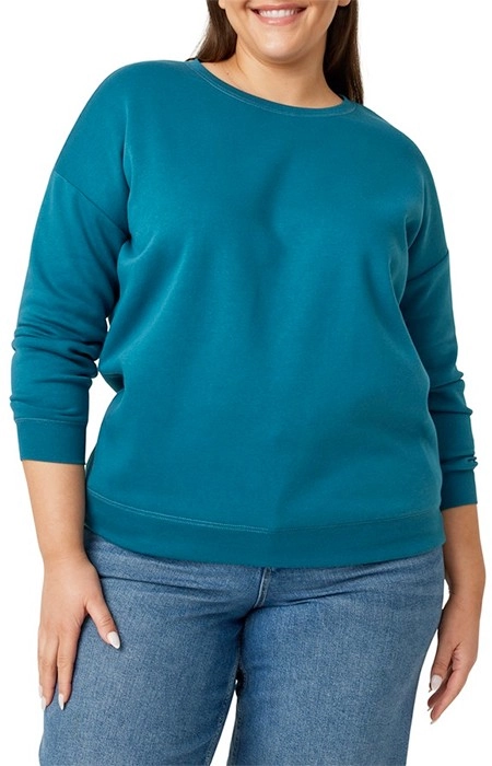 Avella Women’s Basic Fleece Sweatshirt - Teal