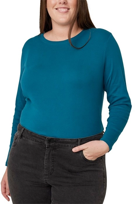 Avella Women’s Long Sleeve Rib Tee - Teal