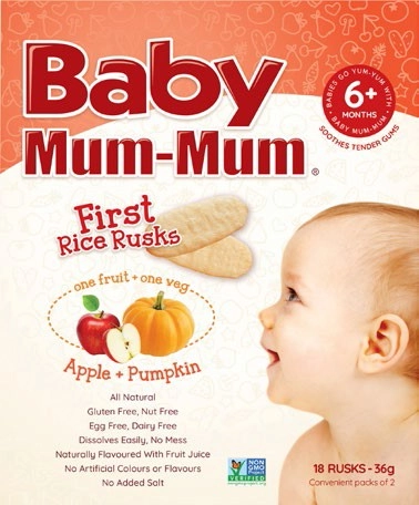 Baby Mum-Mum First Rice Rusks Apple & Pumpkin 36g