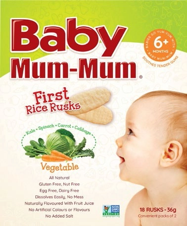 Baby Mum-Mum Rice Rusks Vegetable 36g