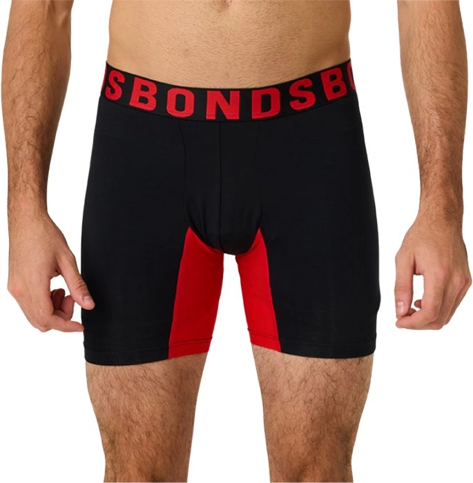 Bonds Chafe Off Trunks - Black & Red