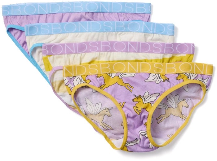 Bonds Kids 4-Pack Bikini Briefs - Multi