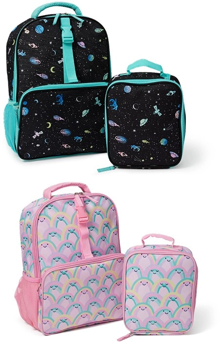 Brilliant Basics 2-Piece Backpack Set - Space or Rainbow