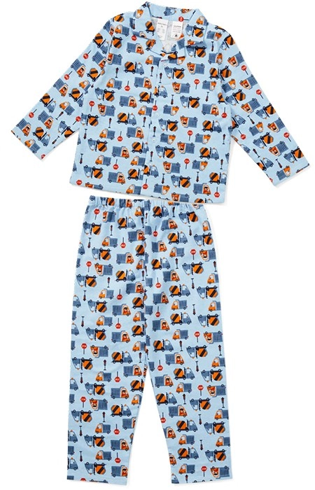 Brilliant Basics Kids Flannelette Pyjama Set - Blue