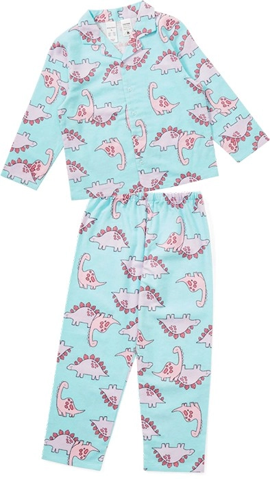 Brilliant Basics Kids Flannelette Pyjama Set - Waterspout Blue