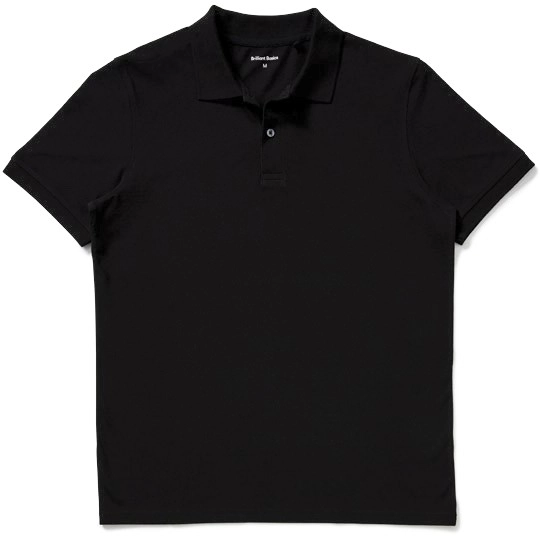 Brilliant Basics Men’s Classic Polo Shirt - Black