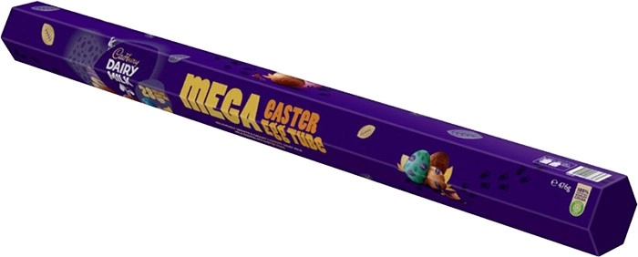 Cadbury Dairy Milk Chocolate Mega Easter Eggs Tube 476g