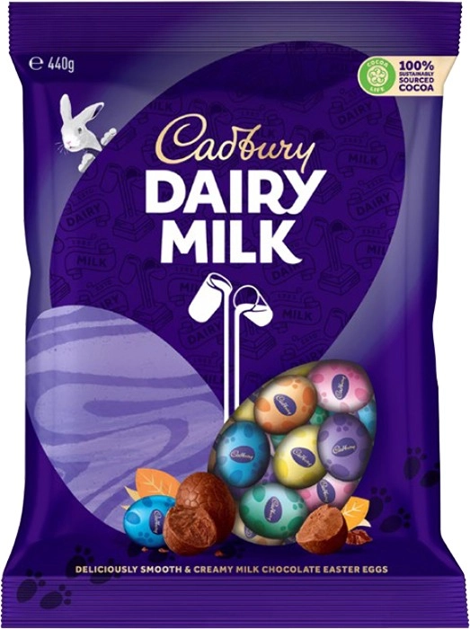 Cadbury Dairy Milk Chocolate Solid Easter Eggs 440g