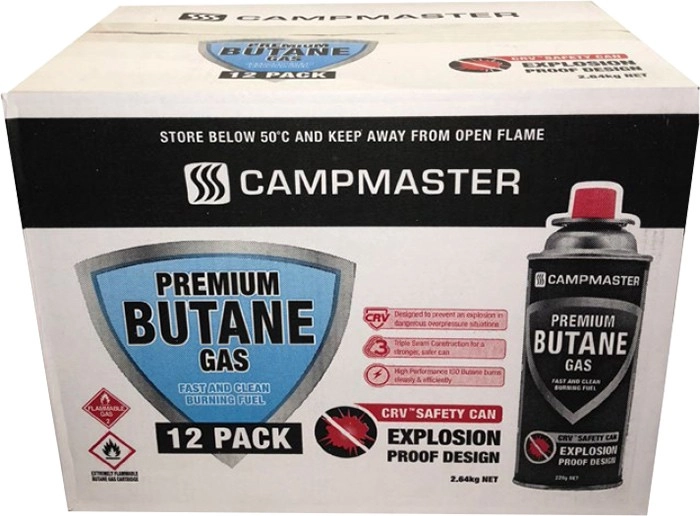 Campmaster 12-Pack Butane Gas Cartridges