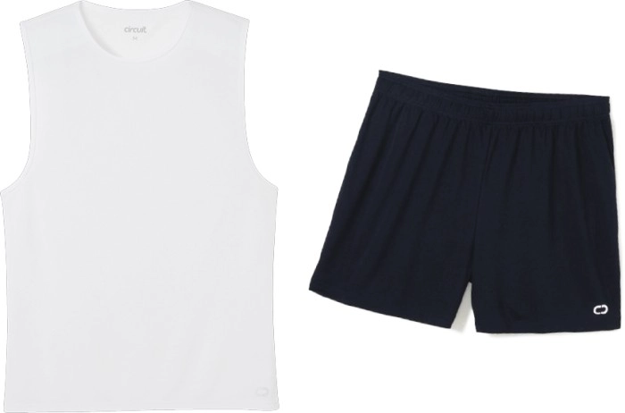 Circuit Men’s Muscle Tank or Active Shorts