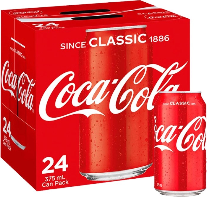 Coca Cola 24-Pack Can 375ml